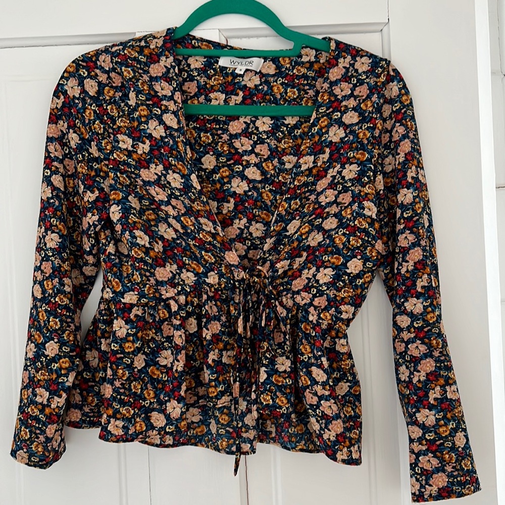 Summer front tie crop top